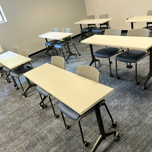 Iowa Central Eagle Grove classroom carpet install